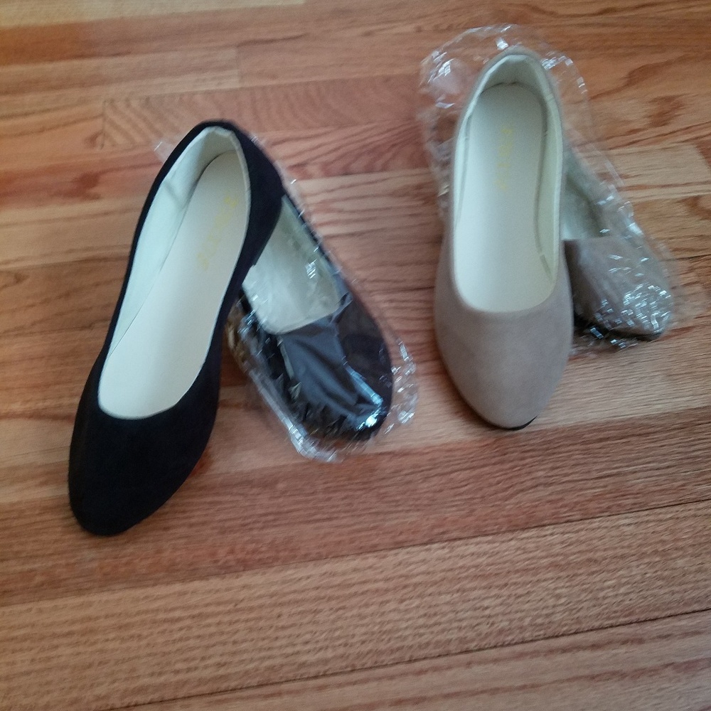 Ballet flats 2 pair (orig $9.99 ea)